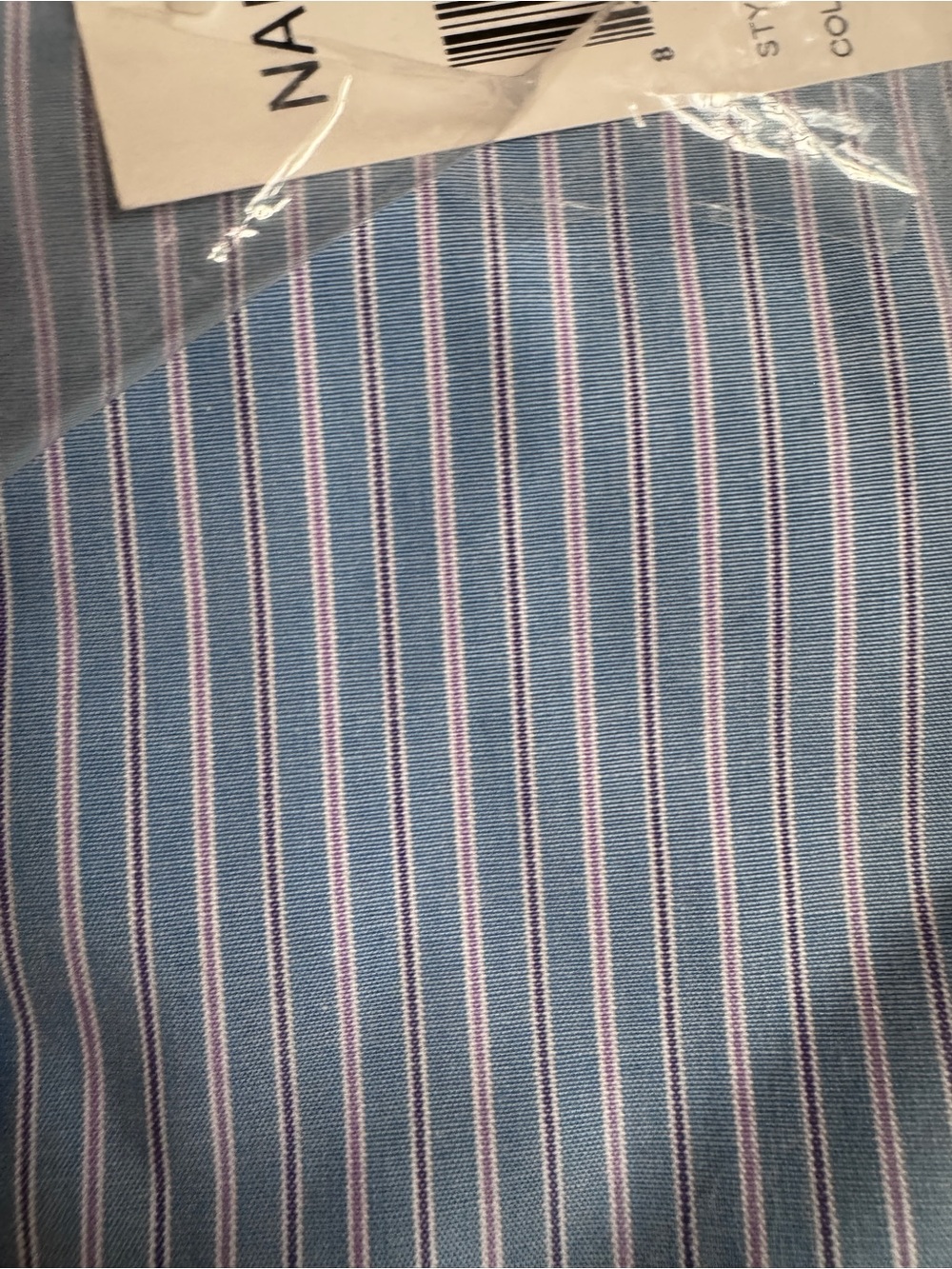 Nautica Wrinkle Free 100% cotton dress shirt. 17.5 34/35 NWT - Picture 4 of 5